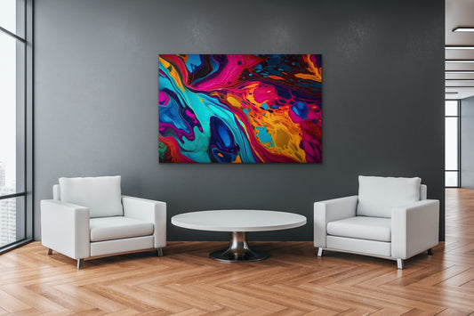 Colorful Elegance is an artistic blend of colors that come together elegantly. With colors carefully chosen to create an eye-catching palette, this design brings life and vibrancy to any room.