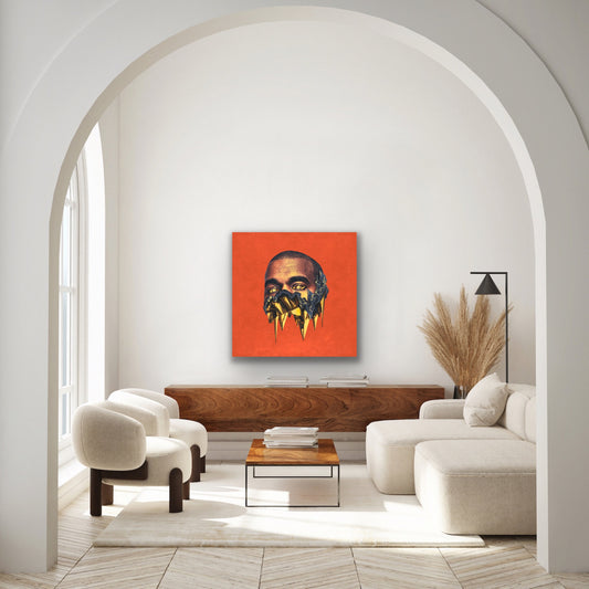 The Kanye West canvas is perfect for any fan of the iconic artist. This high quality canvas design features vivid orange and yellow tones, bringing the famous album to life and making it the perfect addition to any wall. Make your space stand out with the canvas.